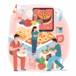 an illustration to explain How to Use Social Media for Food Brand Promotion