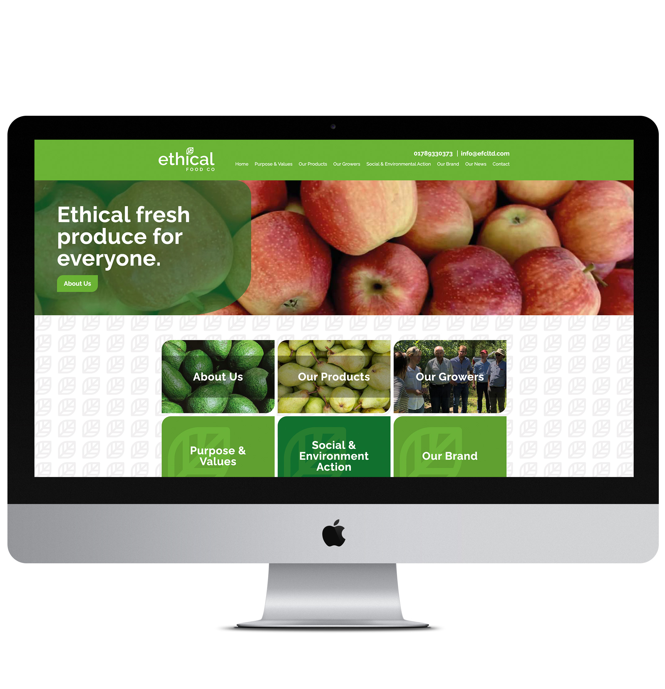 Ethical Food Co website 2